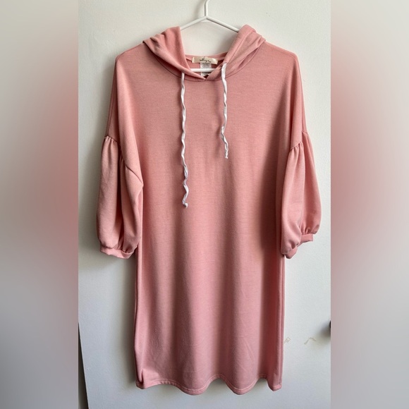Gaze Pink Hoodie Dress (or long hoodie) - Picture 1 of 6